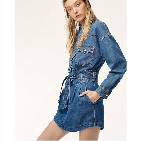 Wilfred Free Denim Button Down Shacket - Picture 2 of 11